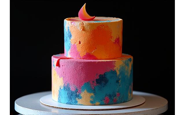 추상적이거나 조형적인 예술작품 같은 아트 케이크