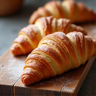 갓 구운 수제 크루아상