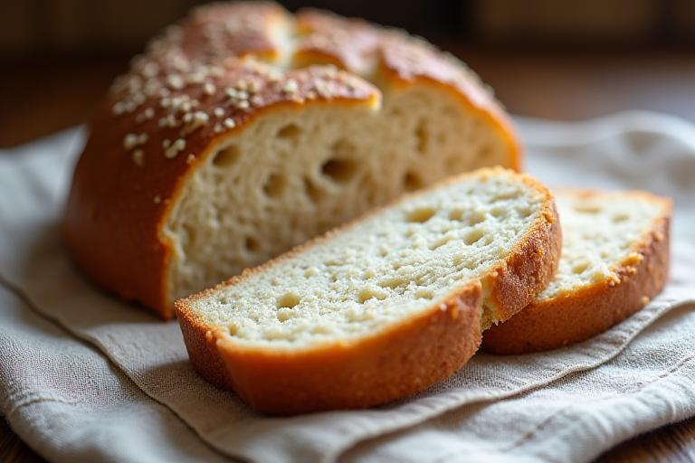 쌀가루와 아몬드가루로 만든 촉촉하고 고소한 글루텐 프리 브레드